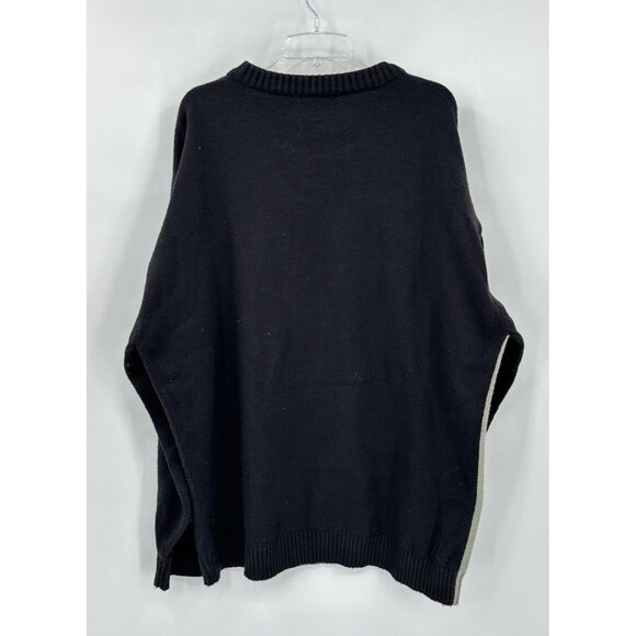 RIFLESSI crewneck sweater colorblock long sleeve heavy knit big tall 2XL - Picture 4 of 6